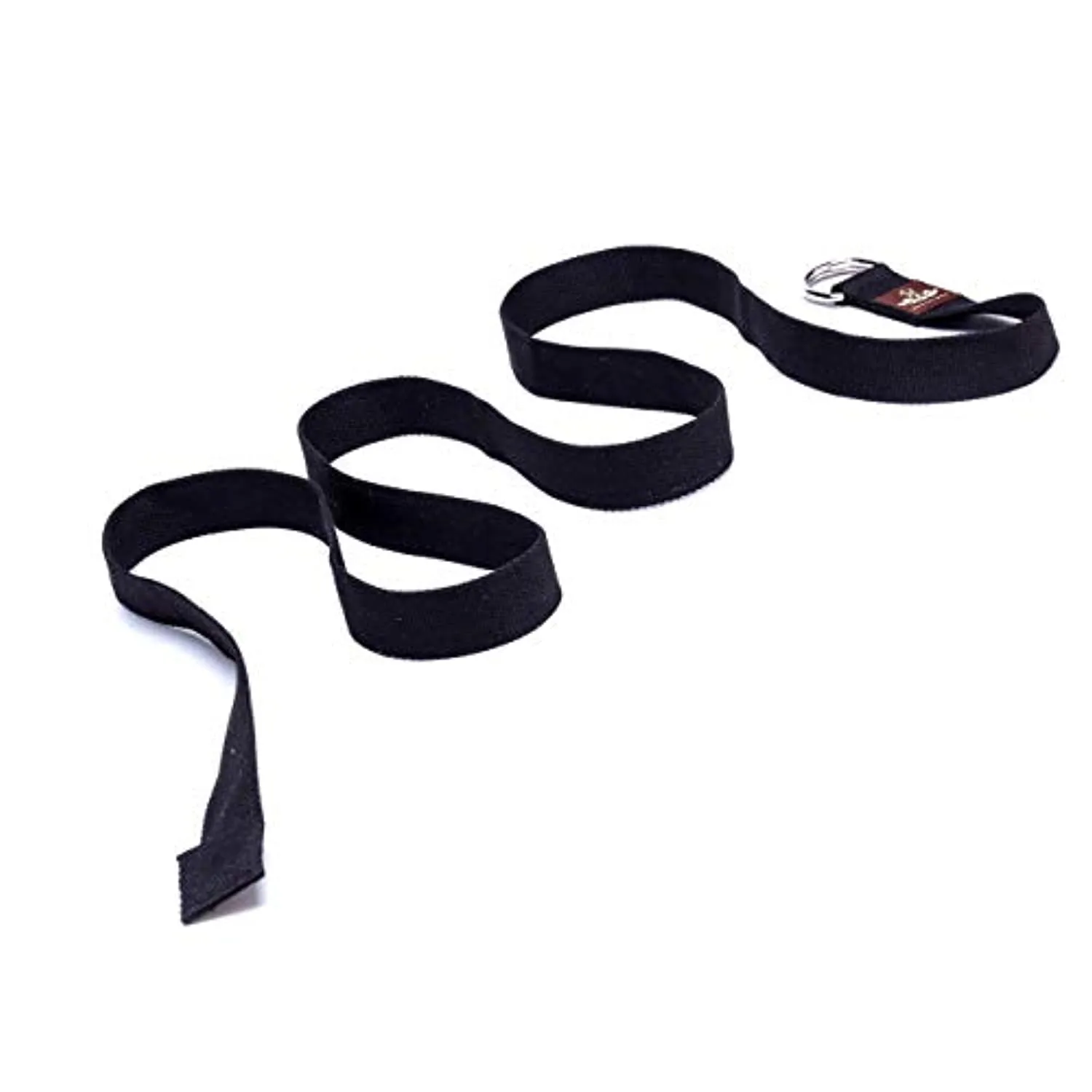 Heathyoga Correa de yoga hecha de algodón duradero con anillo en D ajustable, mejora la flexibilidad y la fuerza para yoga, estiramiento, fitness y terapia física, longitud 8.0 ft
