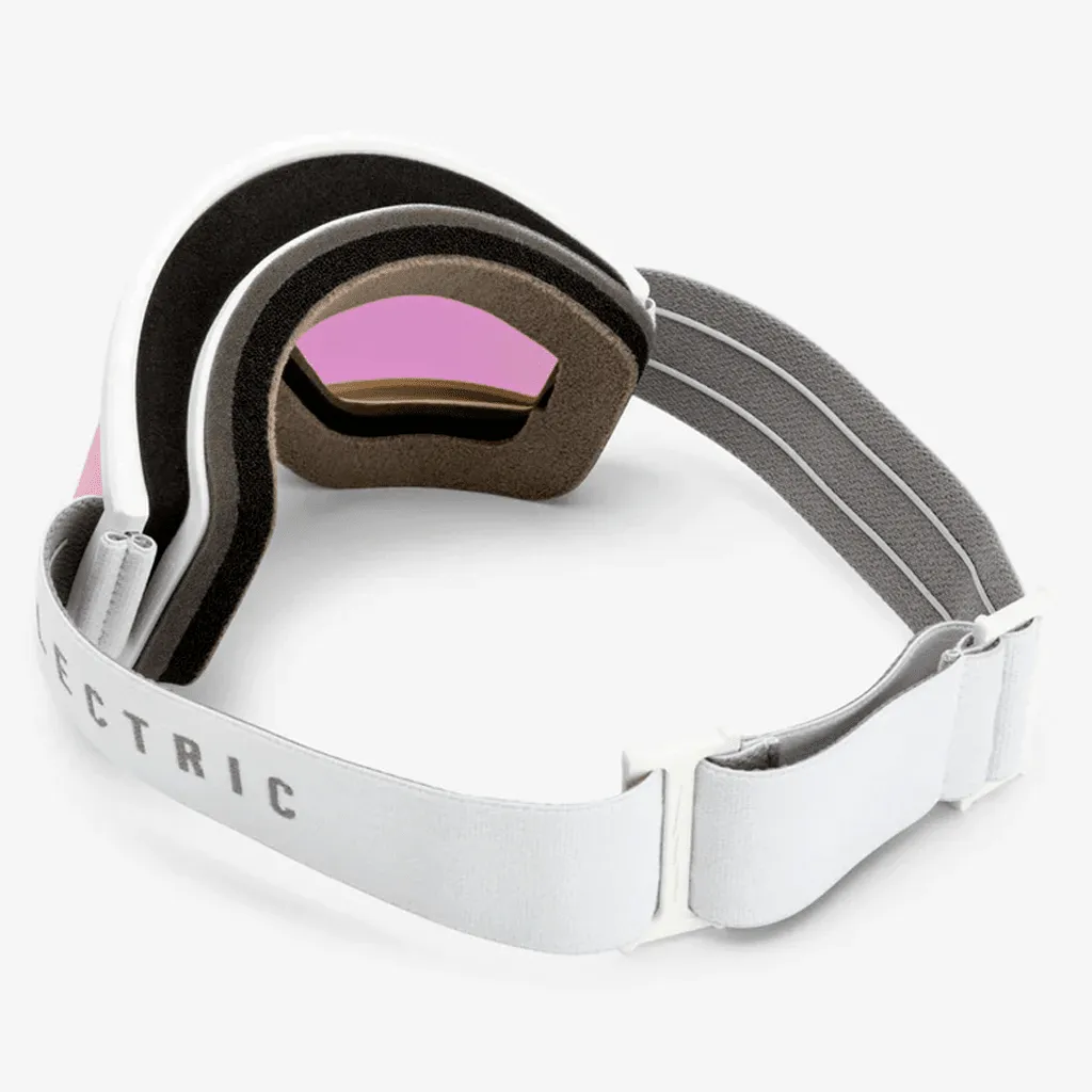 Hex goggle - Matte white / Pink chrome   Yellow