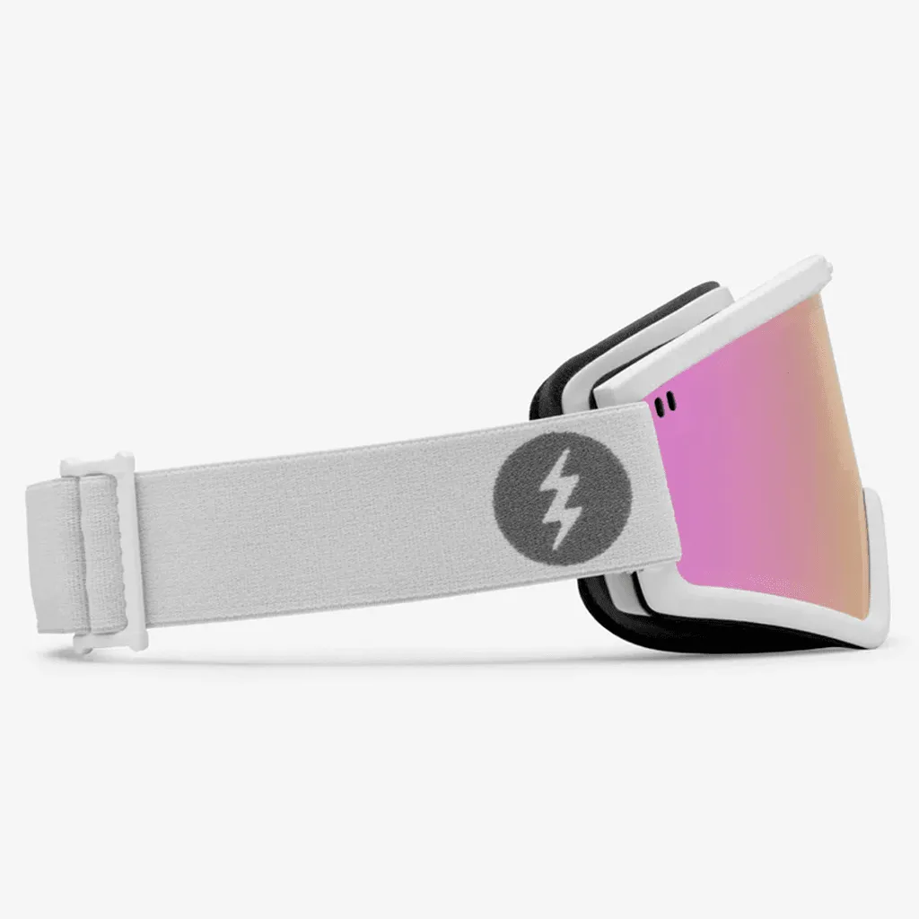 Hex goggle - Matte white / Pink chrome   Yellow