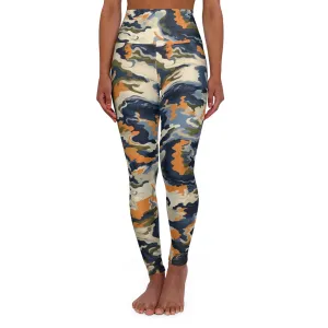 High Waisted Leggings - Hokusai-Fuji-Kyo.