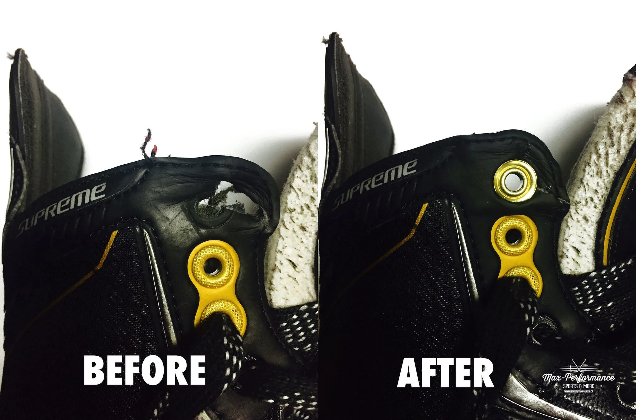 Hockey Skate Eyelet Repair