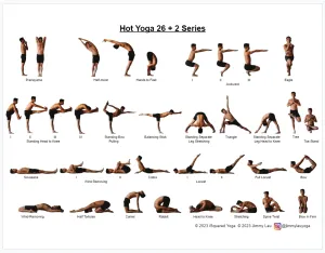 Hot Yoga 26 2 Practice Card