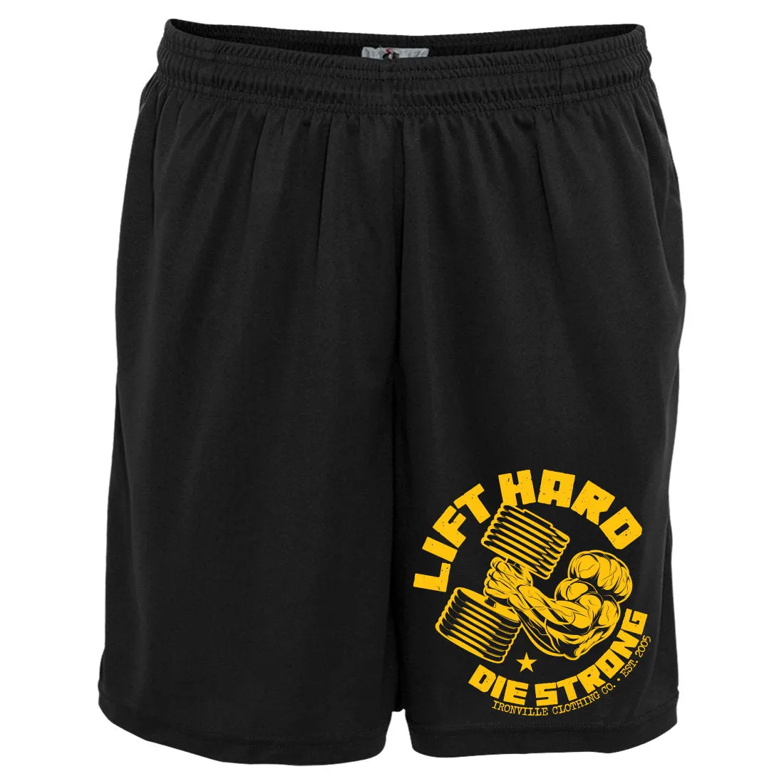 Ironville LIFT HARD Pocket Gym Shorts