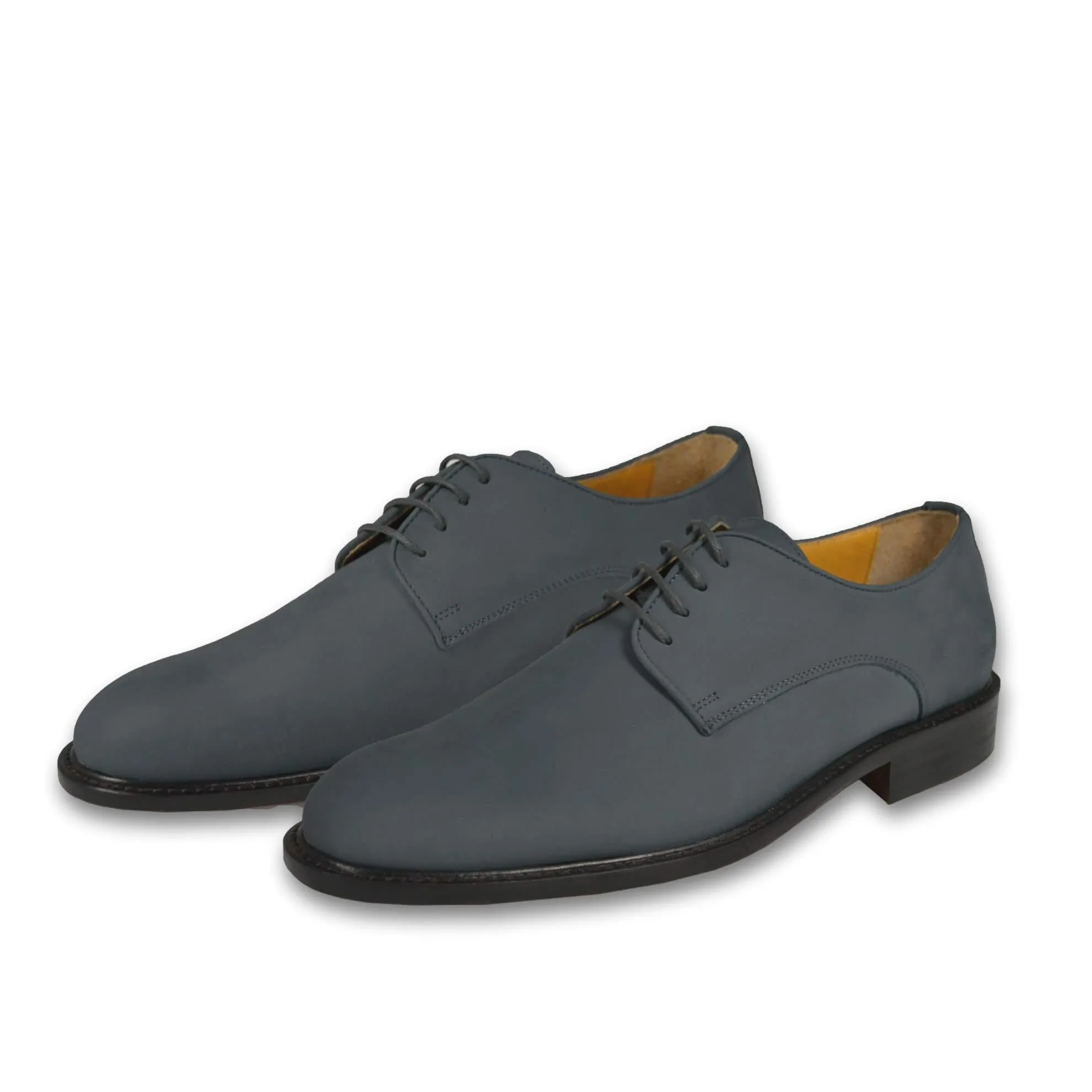 J. Peterman Men's Navy Blue Nubuck Leather Shoes