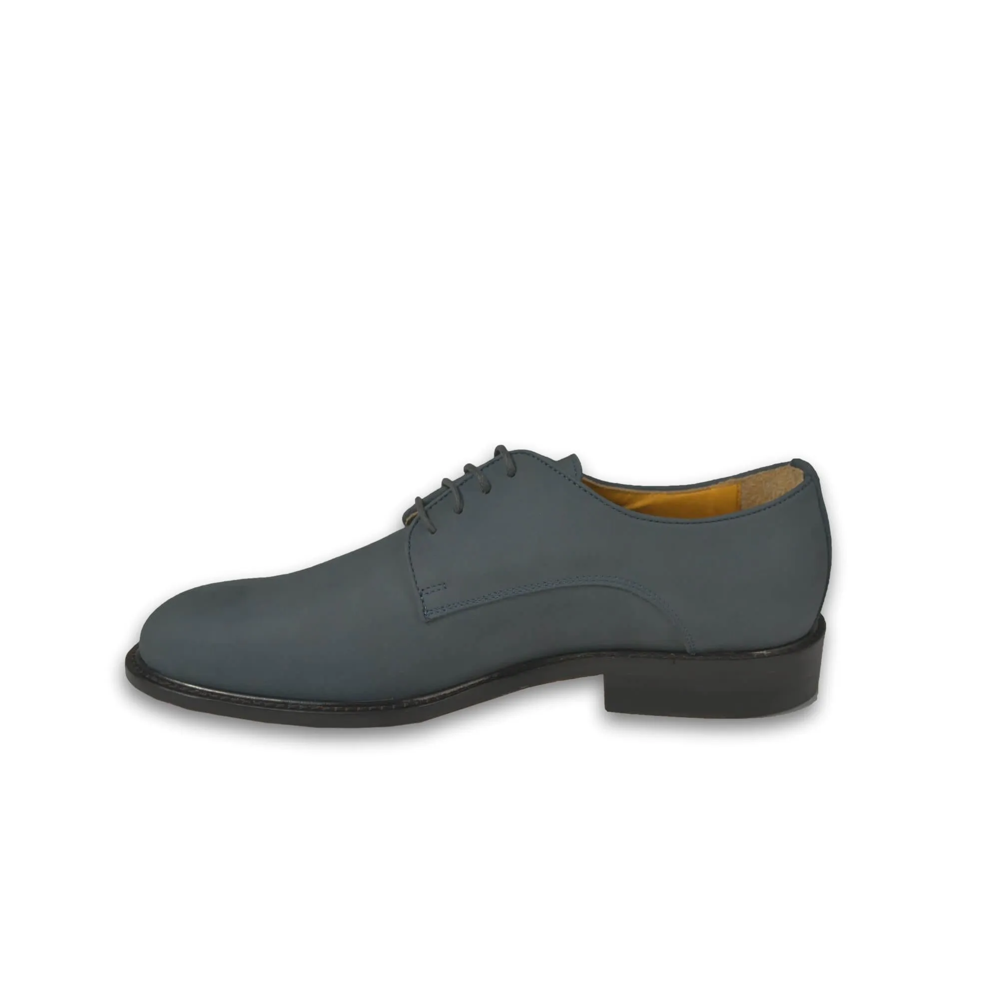 J. Peterman Men's Navy Blue Nubuck Leather Shoes