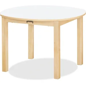 Jonti-Craft Multi-purpose White Round Table
