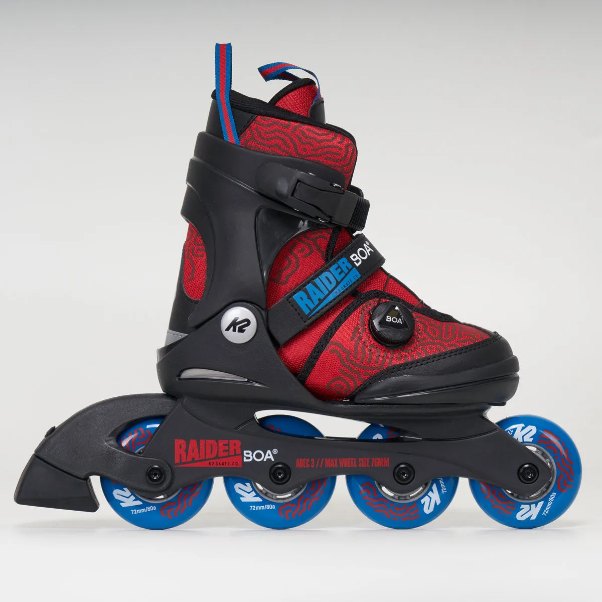 K2 Raider Boa Junior Inline Skates - Red