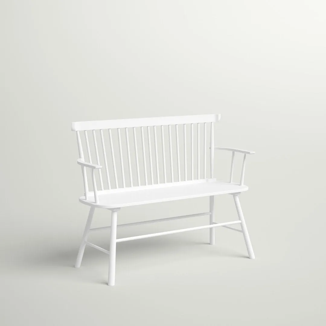 Karlovy Wood Bench Dovecove Color: Stark White