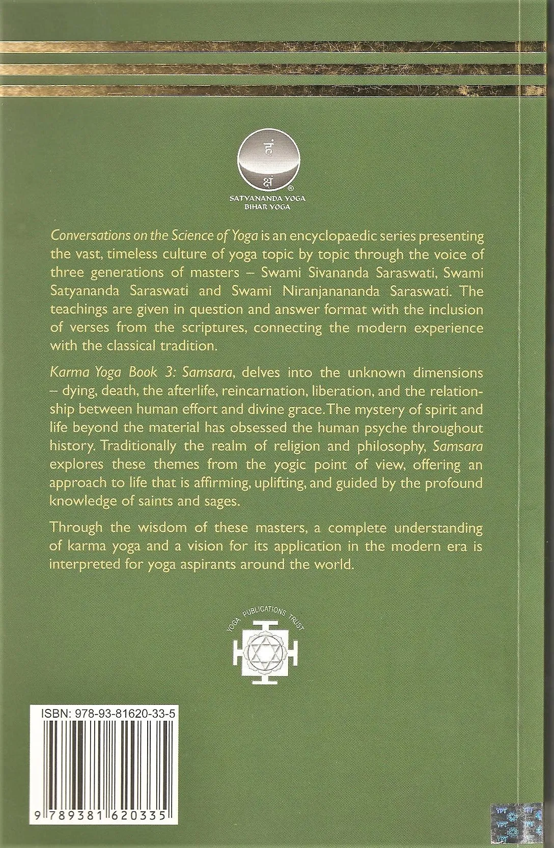 KARMA YOGA BOOK 3 - Samsara