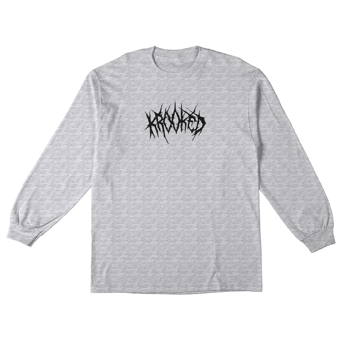 Krooked - Necro Script L/S Tee Ash