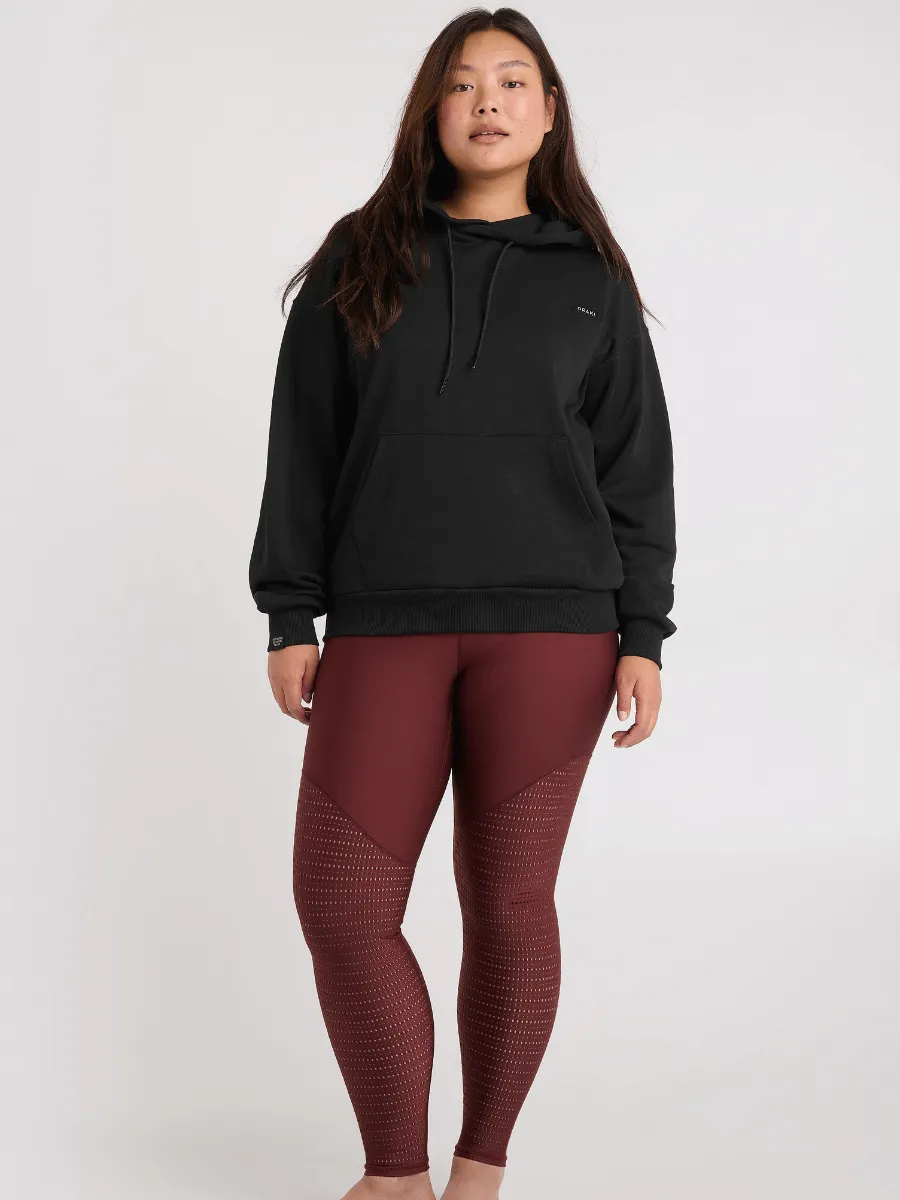 Legging Taille Haute Ecomove Eyelet - Pourpre Foncé