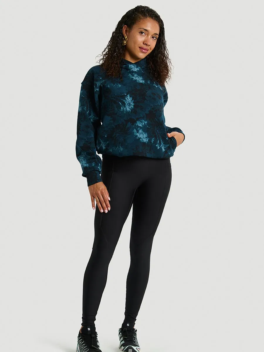 Legging Vigueur Taille Haute avec Poches Ecomove et Jacquard - Noir