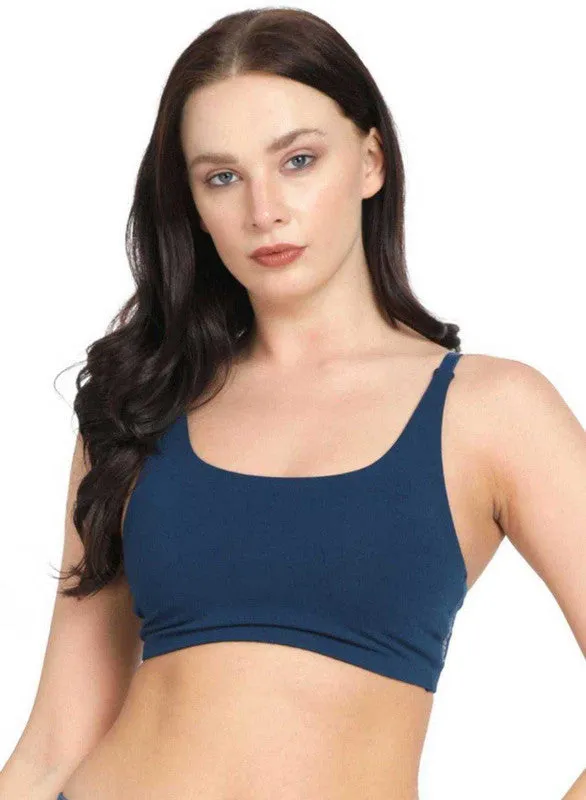 Lovable Aqua Blue Non Padded Non Wired Full Coverage Bra - VITALITY CAMI-Aqua-Blue