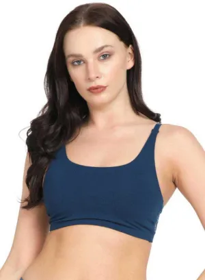 Lovable Aqua Blue Non Padded Non Wired Full Coverage Bra - VITALITY CAMI-Aqua-Blue