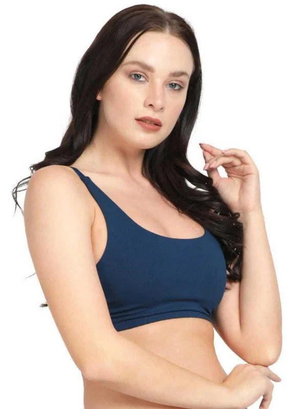 Lovable Aqua Blue Non Padded Non Wired Full Coverage Bra - VITALITY CAMI-Aqua-Blue