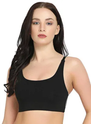 Lovable Black Non Padded Non Wired Full Coverage Bra - VITALITY CAMI-Black