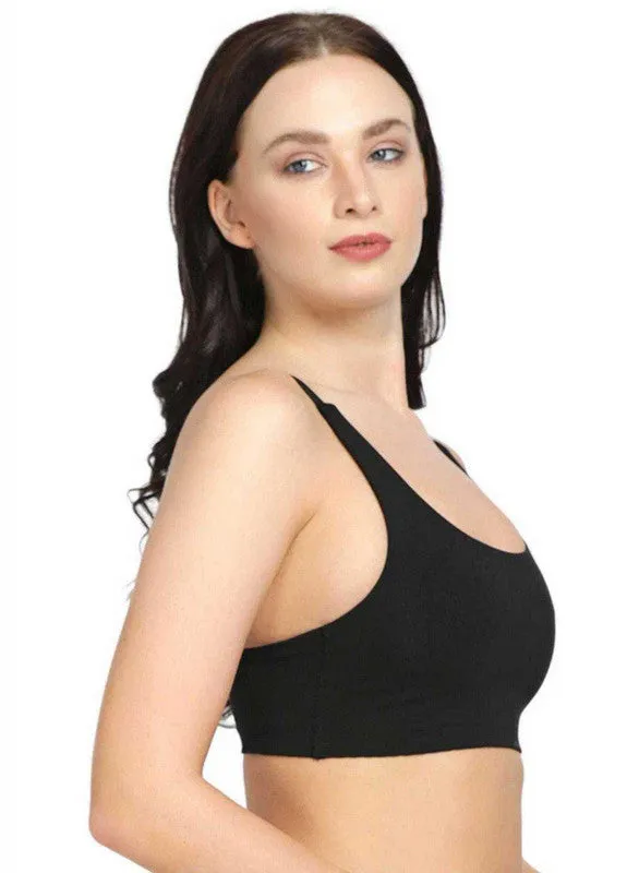 Lovable Black Non Padded Non Wired Full Coverage Bra - VITALITY CAMI-Black