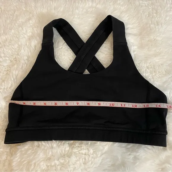 Lululemon Black Yoga Sports Bra Size 10 Medium Large