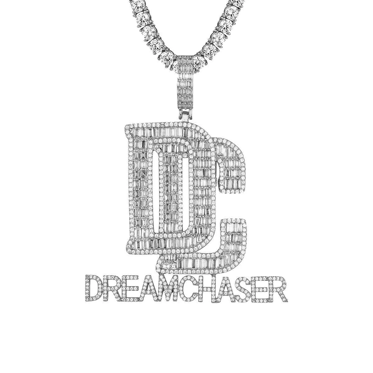 Mens Baguette Dream Chaser DC Custom Hip Hop Rapper Pendant