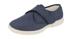 Men'S Canvas / Summer Shoes (Cannock)2V Wide Fit in Navy By DB Shoes in Navy