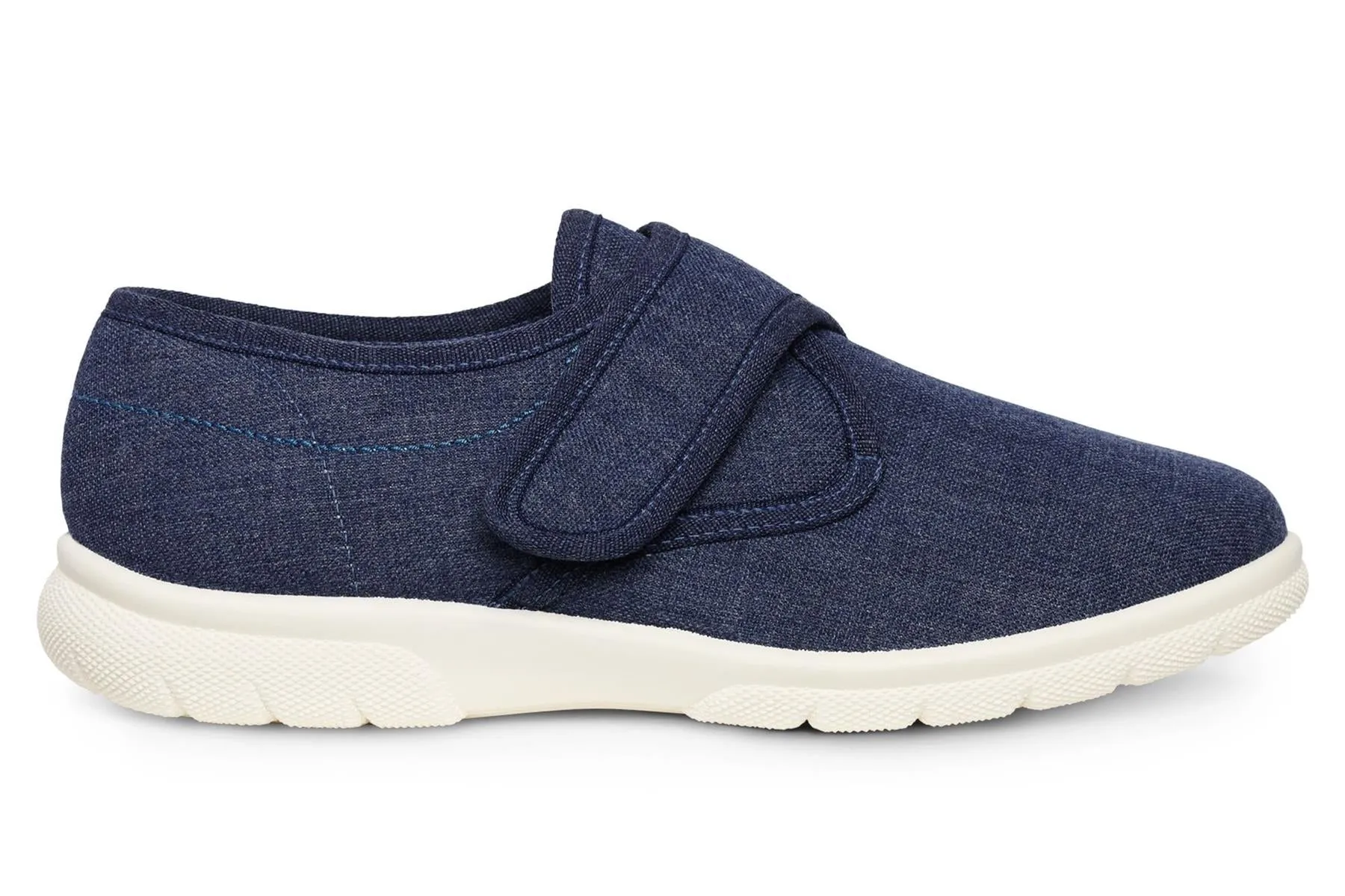 Men'S Canvas / Summer Shoes (Cannock)2V Wide Fit in Navy By DB Shoes in Navy