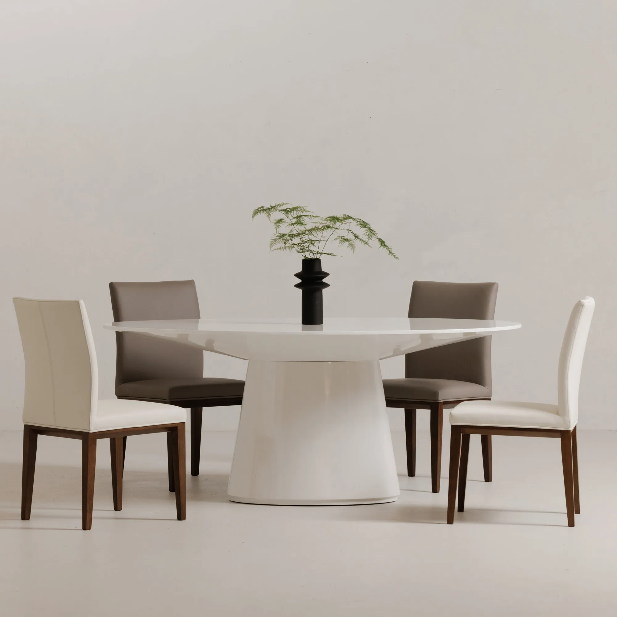 Modern Scandinavian Wipe-Clean Dining Chair Duo