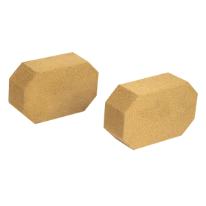 Natural Cork Octagon Yoga Blocks Brick Exercise 2 pcs Set Eco Non-Slip [ONLINE ONLY]