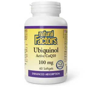 Natural Factors Ubiquinol Active CoQ10 100mg