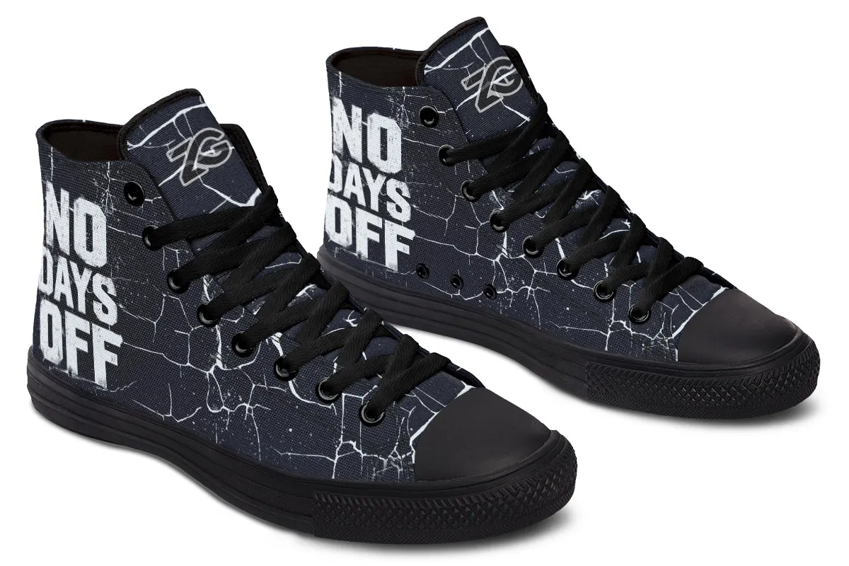 No Days Off Cracked - High Tops