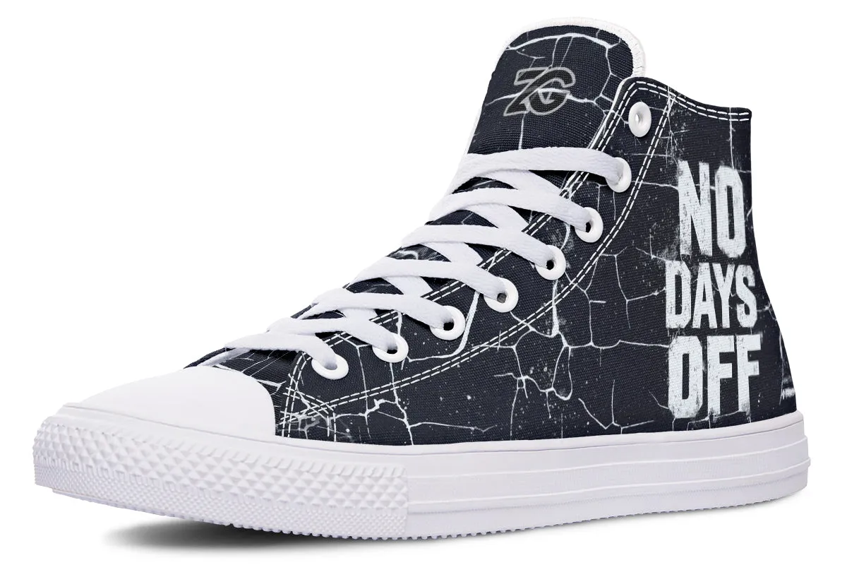 No Days Off Cracked - High Tops