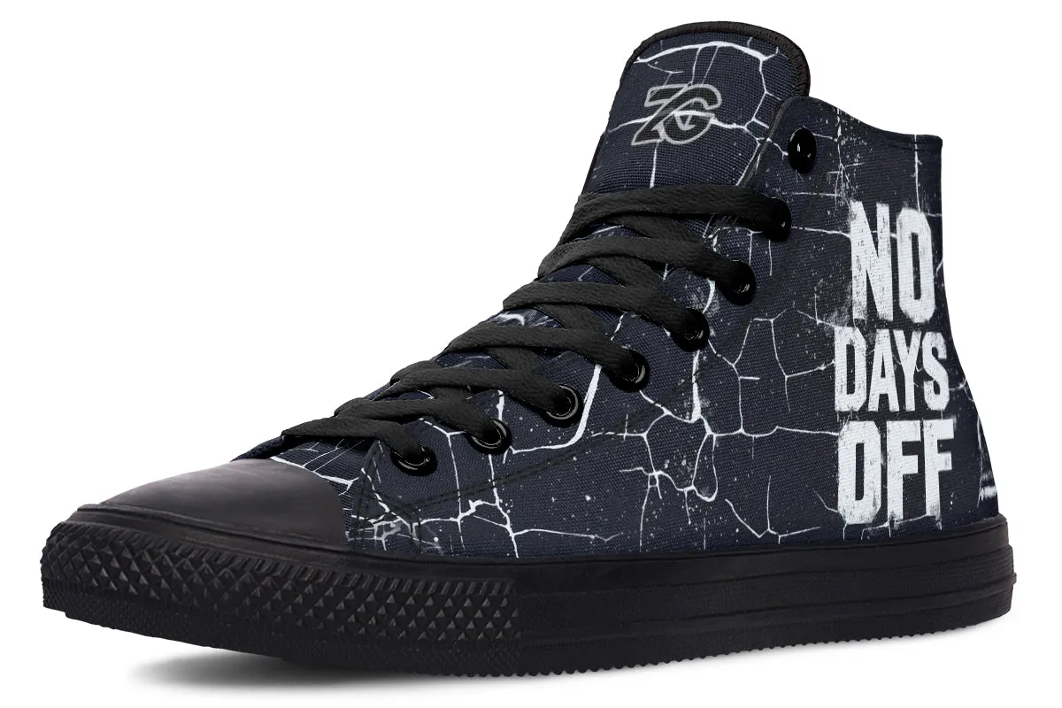 No Days Off Cracked - High Tops