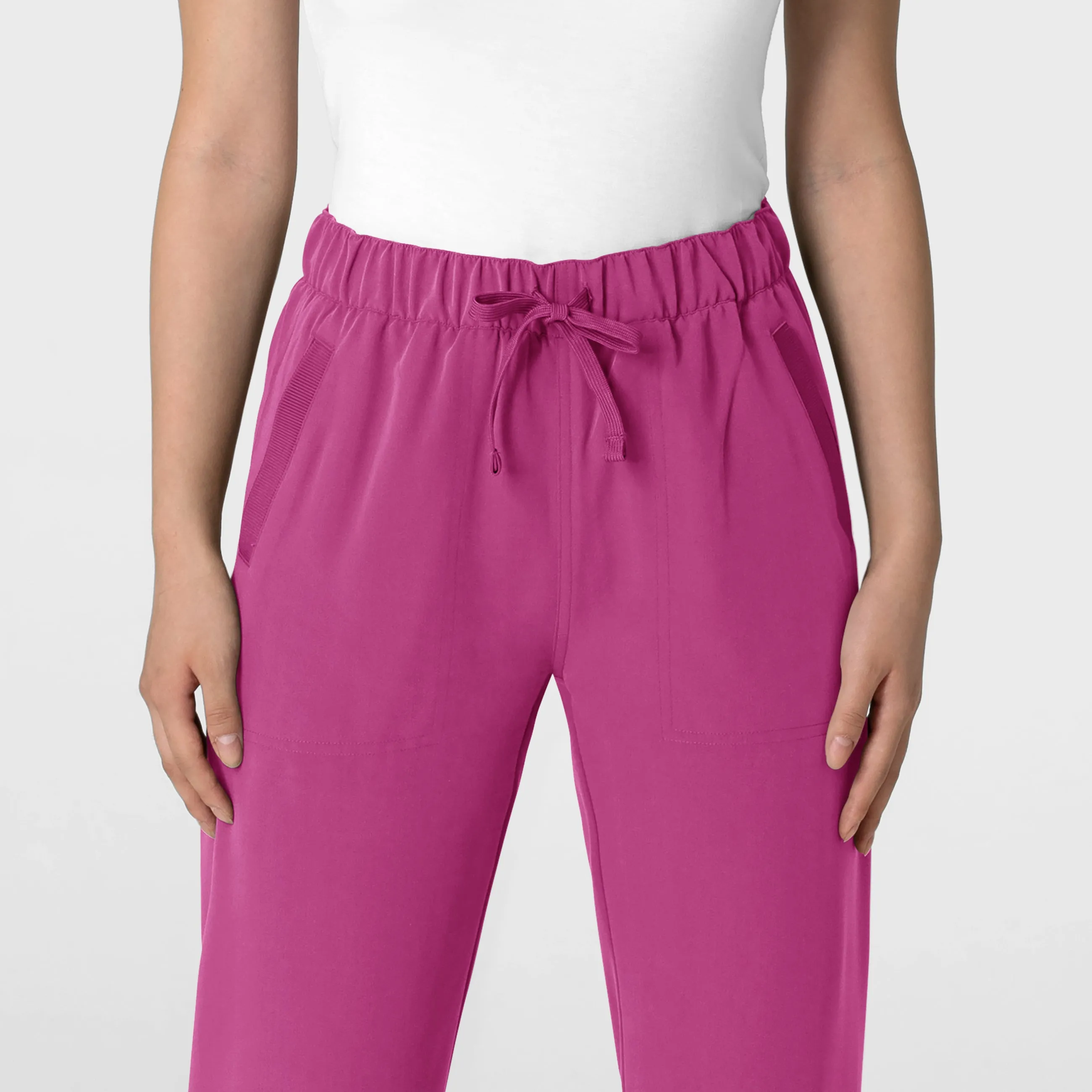 Nova 5232 Stovepipe High-Low Hem Scrub Pants Raspberry