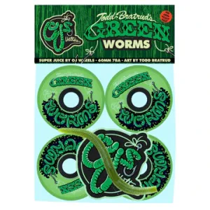 Oj Wheels - Green Worm Super Juice Wheels