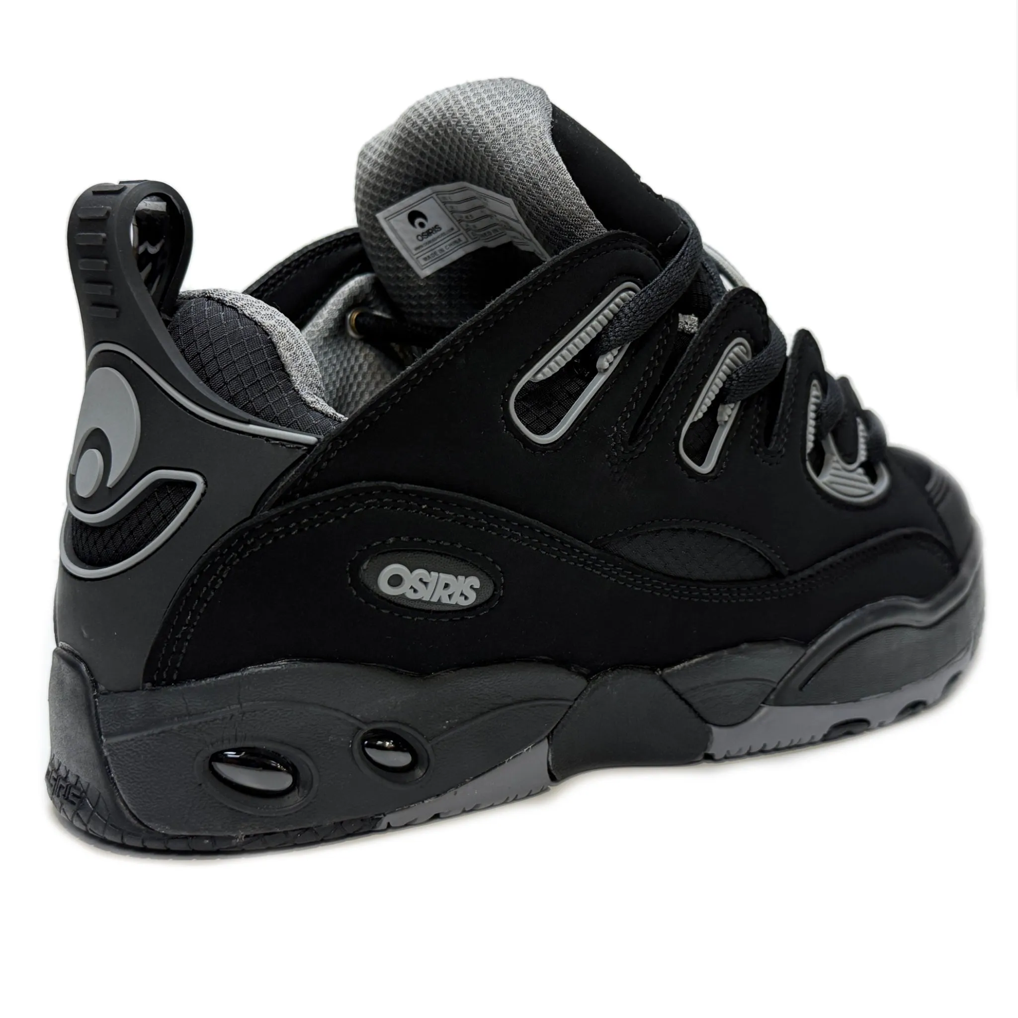 OSIRIS SHOES D3 E BLACK GREY BLACK TRAINERS
