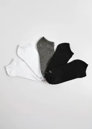 Pack of 5 socks, assorted colors
