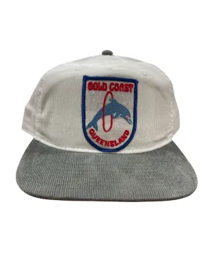 Parliament Queensland Vintage Patch - Cord 2 Tone Hat (Gold Coast) Grey/White