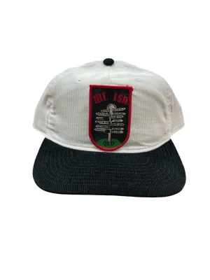 Parliament Queensland Vintage Patch - Cord 2 Tone Hat (Mt Isa) Black/White