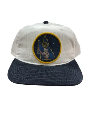 Parliament Queensland Vintage Patch - Cord 2 Tone Hat (Queensland Girl Guides) Navy/White