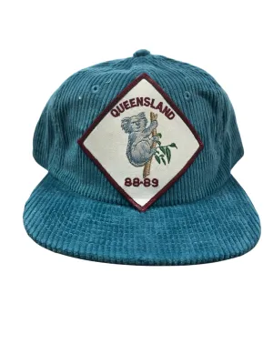 Parliament Queensland Vintage Patch - Cord Hat (Queensland 88) Sea Blue
