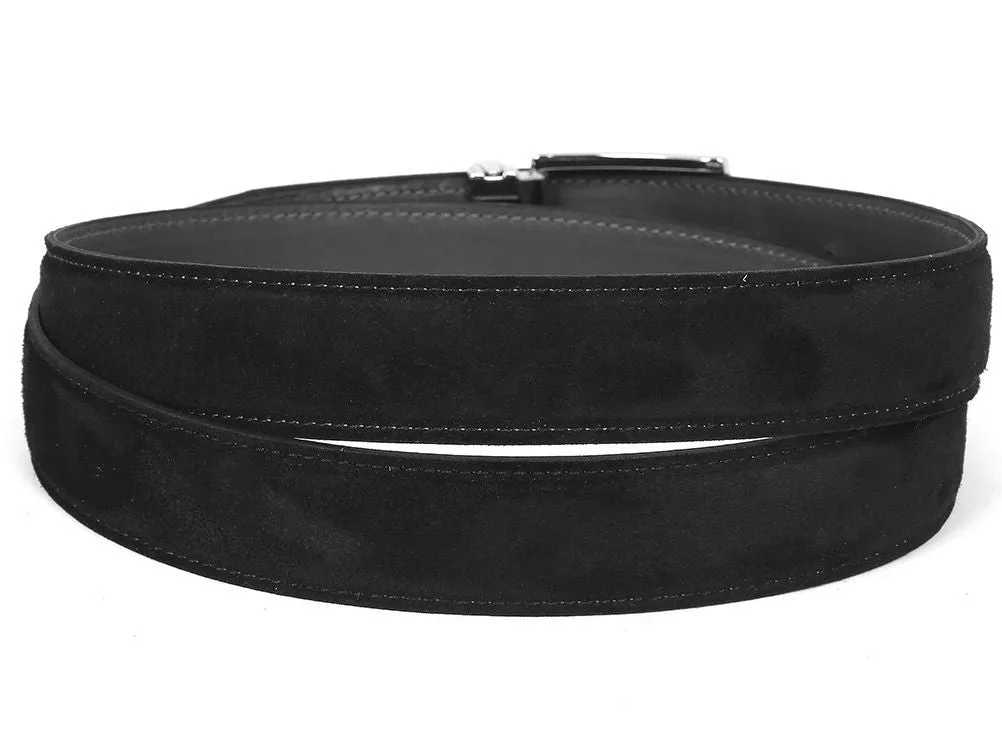 Pau Parkman Men's Suede Belt in Black