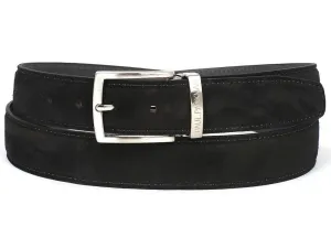 Pau Parkman Men's Suede Belt in Black