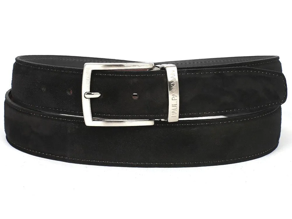 Pau Parkman Men's Suede Belt in Black