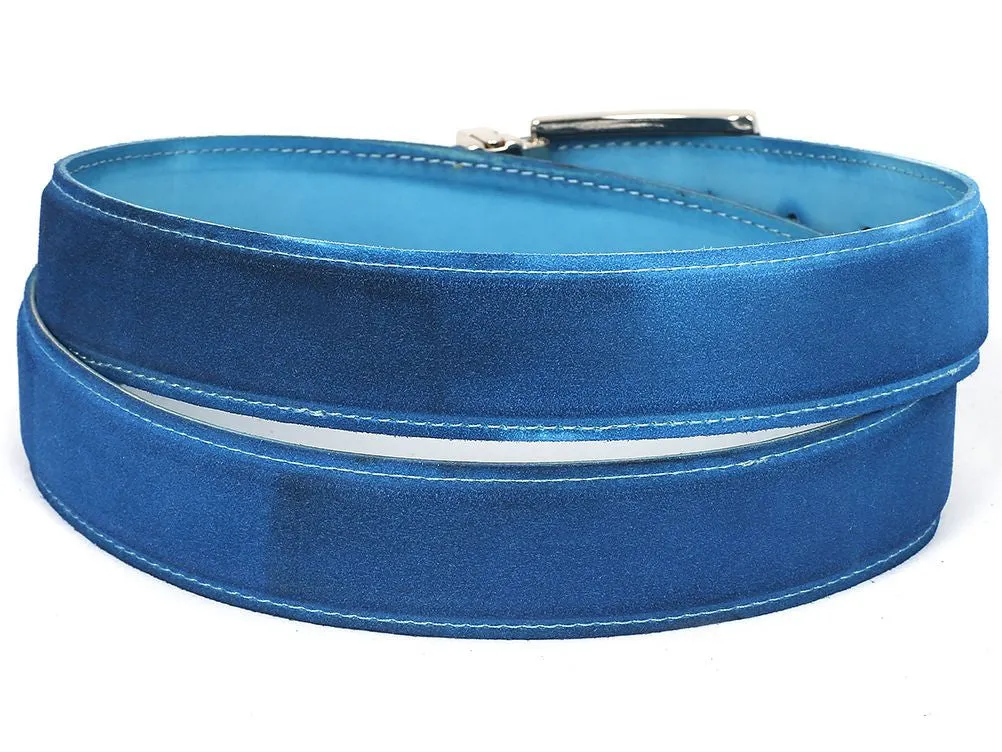 Pau Parkman Men's Suede Belt in Blue