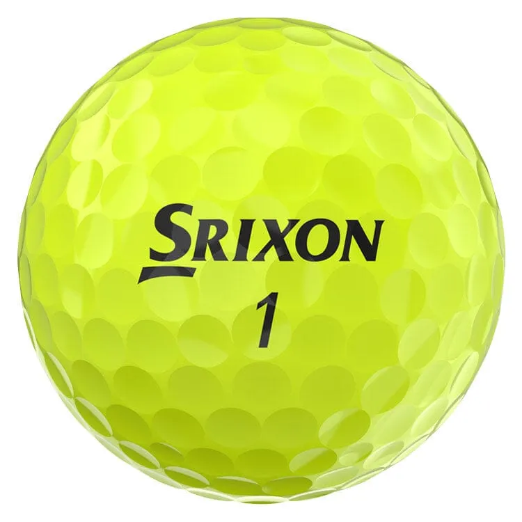 Pelotas de golf amarillas Srixon Soft Feel, paquete de 12