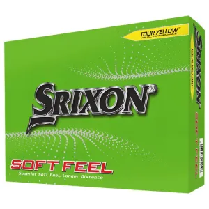 Pelotas de golf amarillas Srixon Soft Feel, paquete de 12