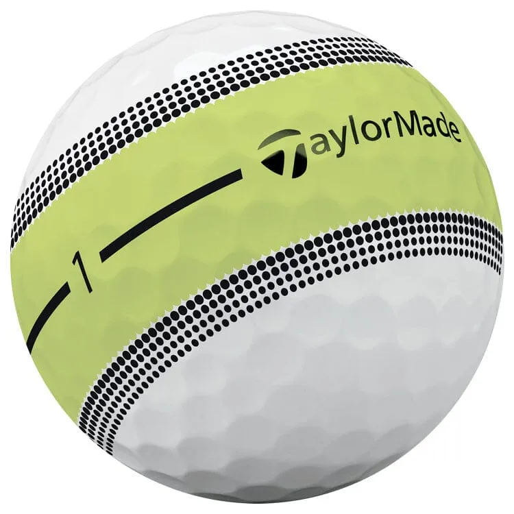 Pelotas de golf TaylorMade Tour Response Stripe, paquete de 12
