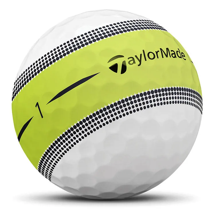 Pelotas de golf TaylorMade Tour Response Stripe, paquete de 12