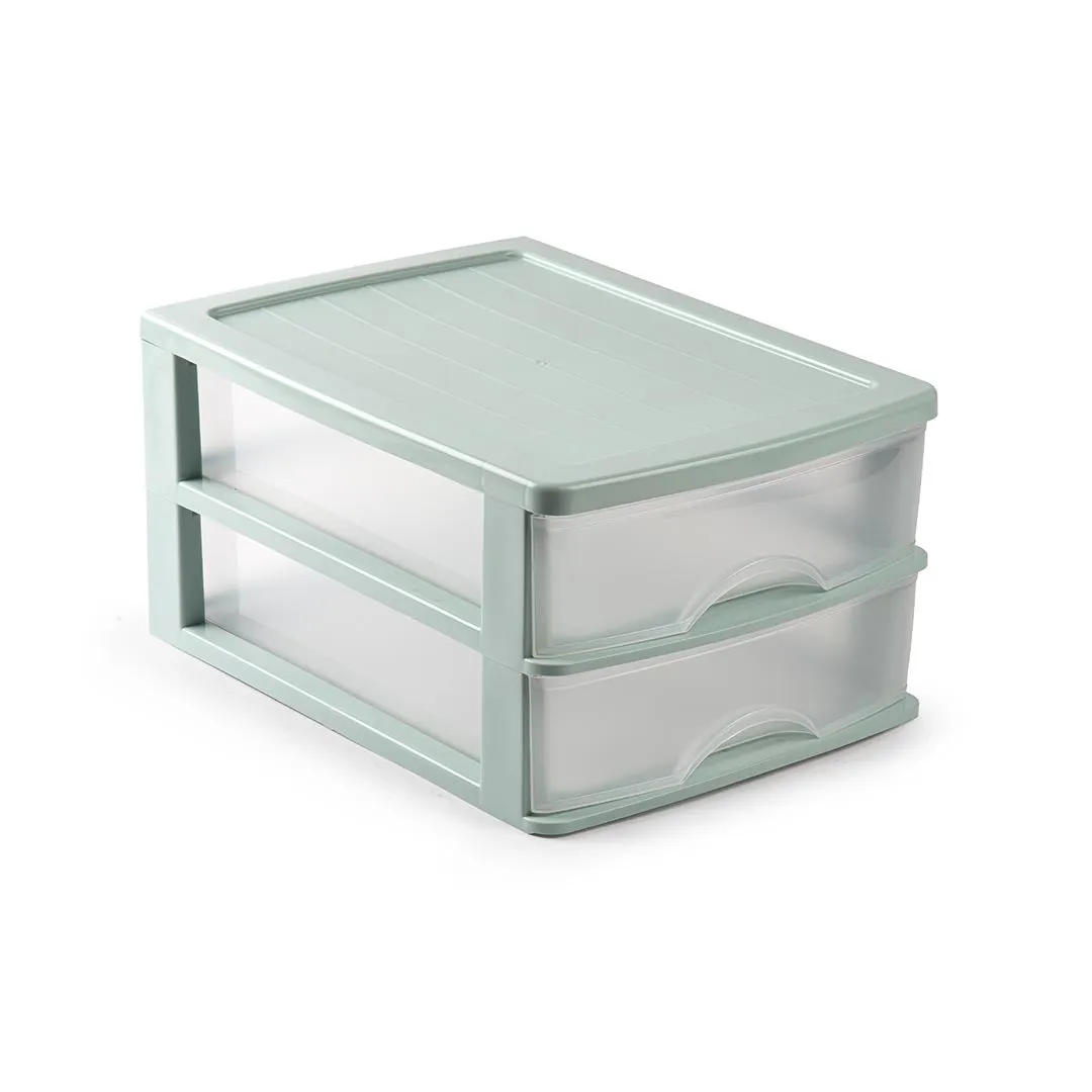 Plastic Forte Chest of 2 Drawers / Storage Unit - Available in different colors