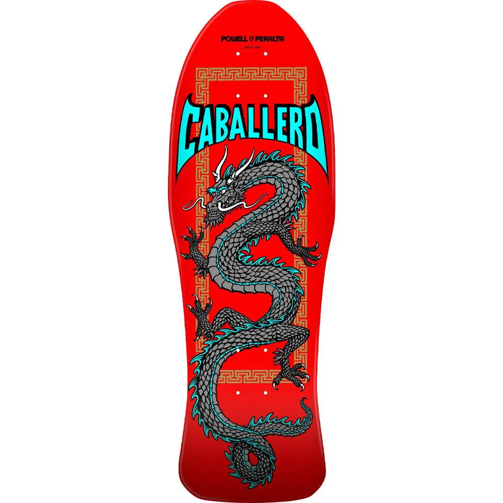Powell Cab Chinese Dragon - Red Silver