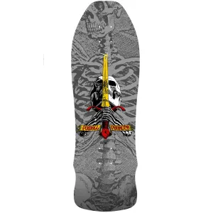 Powell Peralta Geegah Skull and Sword Deck Silver